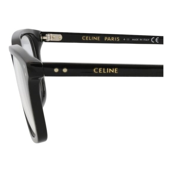 Celine Mens Square/Rectangle Black Black Transparent Fashion Designer Eyewear - Picture 4 of 4